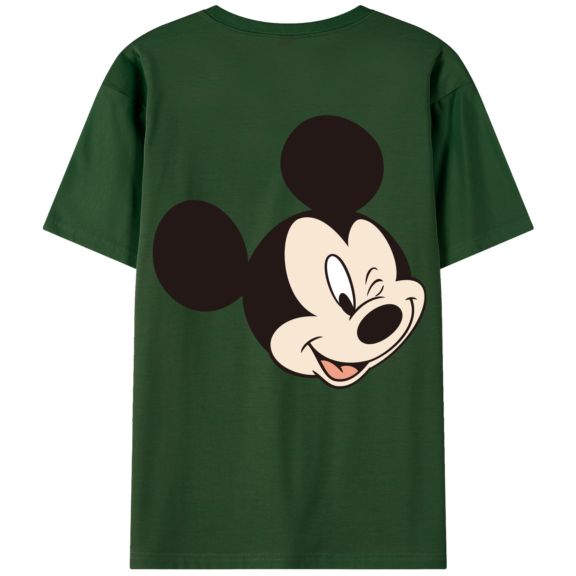 （画像用） ミッキーマウス Mickey Mouse 綿100％半袖Tシャツ（背面プリント）